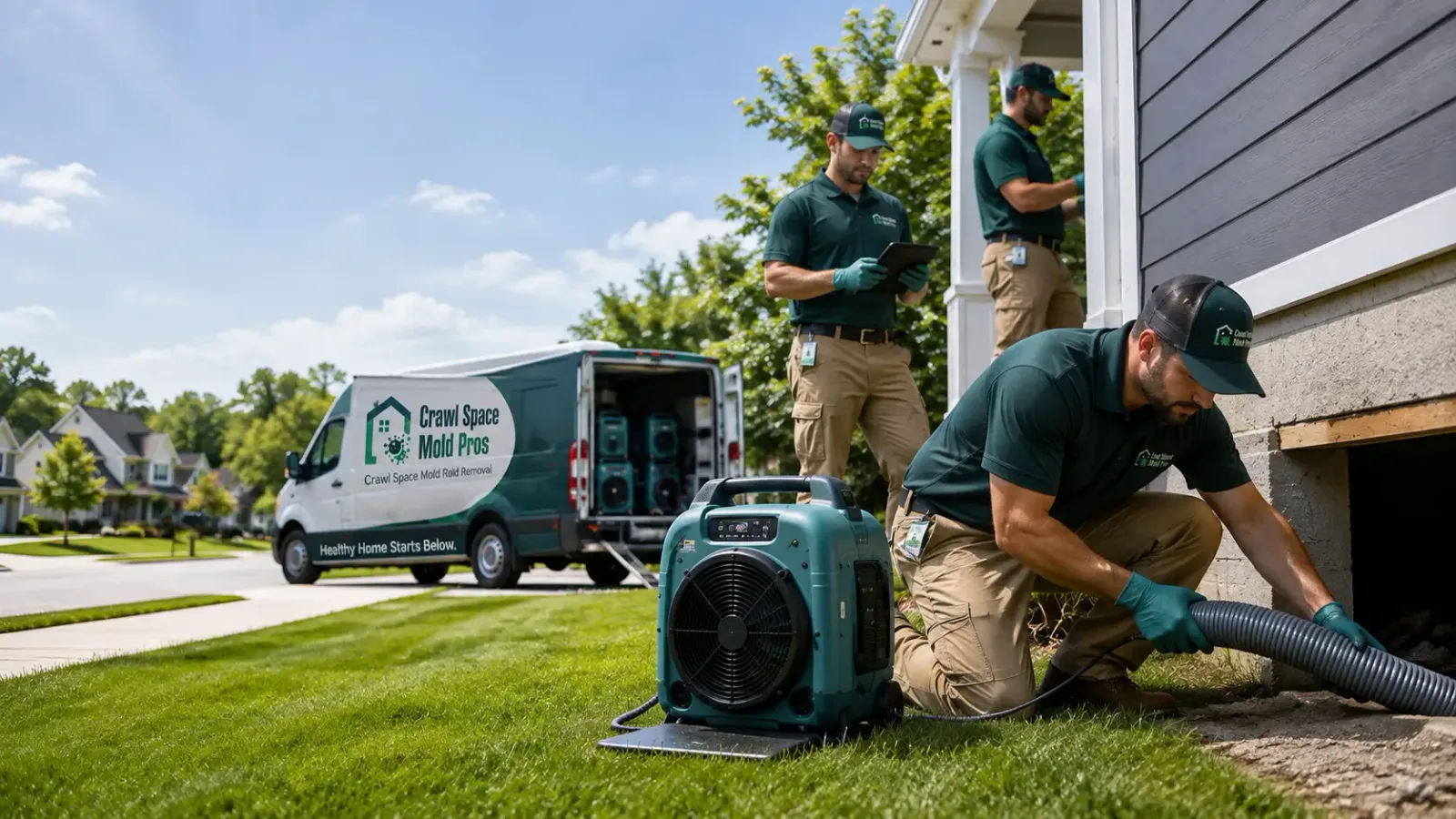 Crawl Space Mold Removal in Winchester, KS